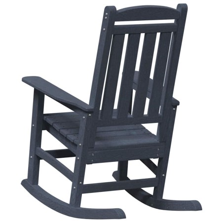 Люлеещи се столове за градина 2 бр Нейви синьо 70x92x107.5 см HDPE