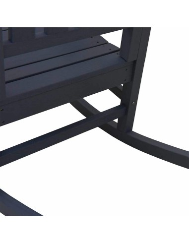 Люлеещи се столове за градина 2 бр Нейви синьо 70x92x107.5 см HDPE