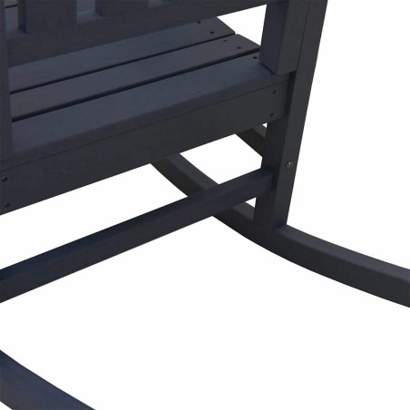 Люлеещи се столове за градина 2 бр Нейви синьо 70x92x107.5 см HDPE