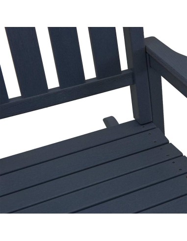 Люлеещи се столове за градина 2 бр Нейви синьо 70x92x107.5 см HDPE