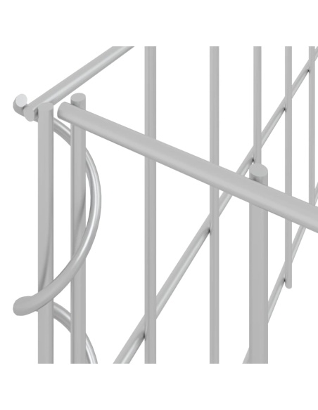 Габион повдигната леха, поцинкована стомана, 500x100x20 cм