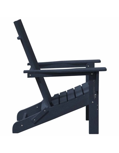 Сгъваеми Adirondack столове на 2 бр Нейви син 74.5x80.5x90 см HDPE