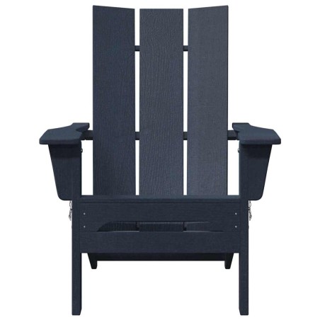 Сгъваеми Adirondack столове на 2 бр Нейви син 74.5x80.5x90 см HDPE