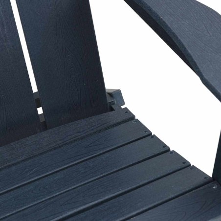 Сгъваеми Adirondack столове на 2 бр Нейви син 74.5x80.5x90 см HDPE