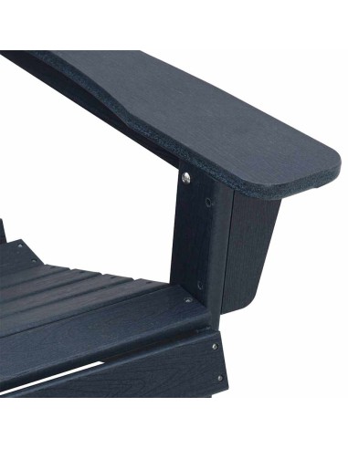 Столове Адирондак 2 бр Нейви син 74x82x90 см HDPE