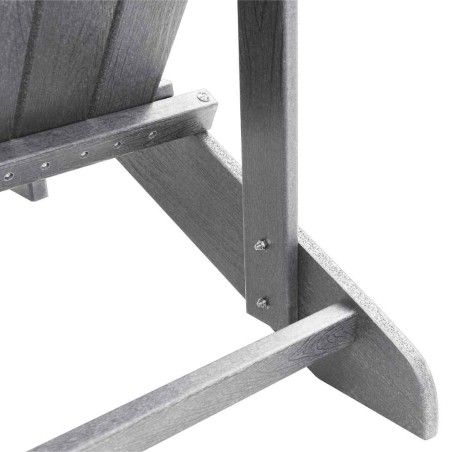 андакски столове 2 бр. Светло сиво 74x82x90 см HDPE