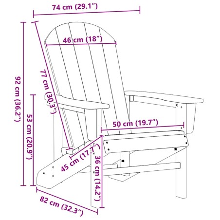 андакски столове 2 бр. Светло сиво 74x82x90 см HDPE