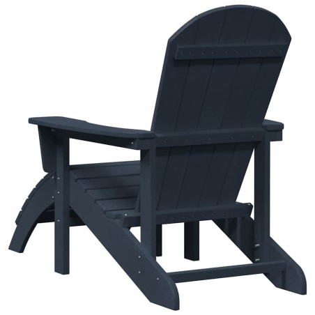Adirondack столове с подложки 2 бр Нейви син HDPE