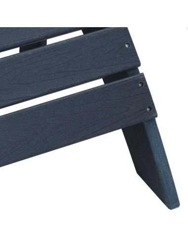Adirondack столове с подложки 2 бр Нейви син HDPE