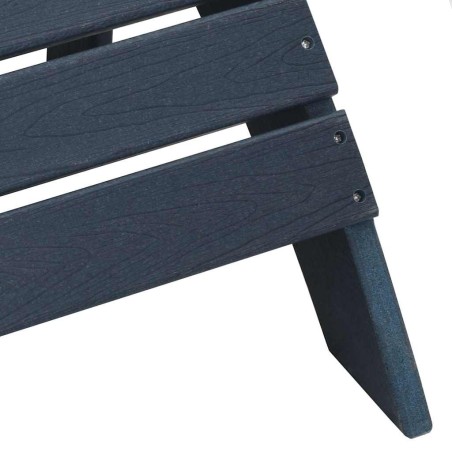 Adirondack столове с подложки 2 бр Нейви син HDPE