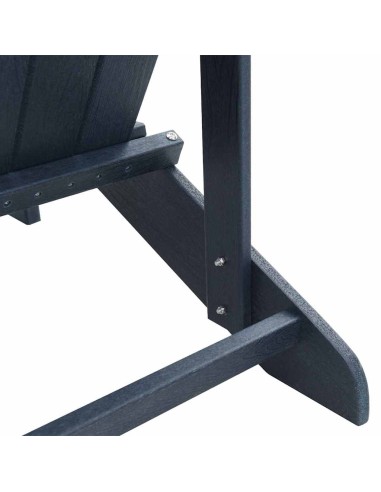 Adirondack столове с подложки 2 бр Нейви син HDPE
