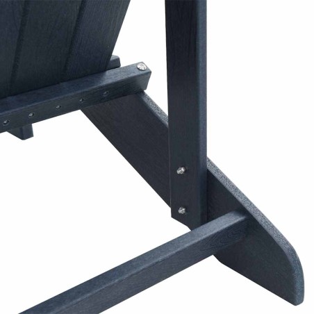 Adirondack столове с подложки 2 бр Нейви син HDPE