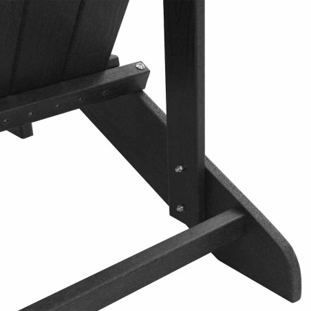 Столове Adirondack 2 бр Черно HDPE