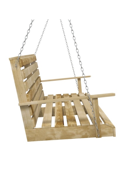 Пейка люлка, импрегниран бор, 155x65x60 см