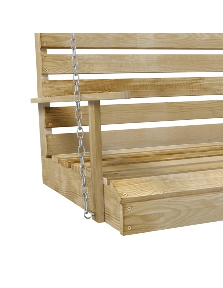 Пейка люлка, импрегниран бор, 155x65x60 см