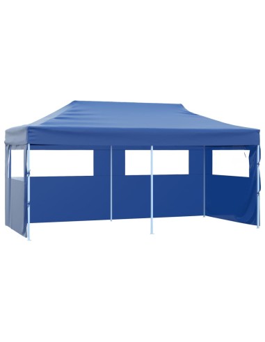 Сгъваема pop-up парти шатра, синя, 3x6 м