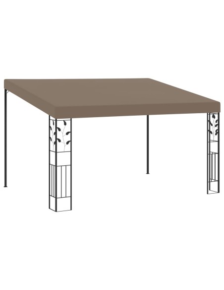 Шатра за стенен монтаж, 4x3x2,5 м, таупе