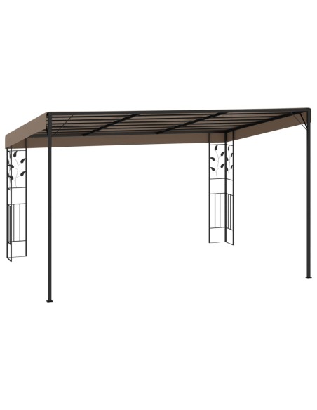 Шатра за стенен монтаж, 4x3x2,5 м, таупе