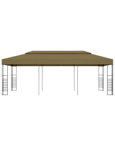 Градинска шатра, 6x3x2,7 м, таупе, 180 г/м²