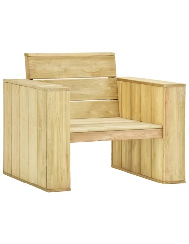 Градински столове, 2 бр, 89x76x76  см, импрегниран бор