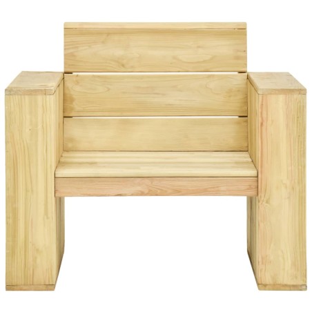 Градински столове, 2 бр, 89x76x76  см, импрегниран бор
