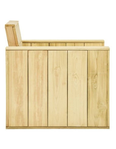 Градински столове, 2 бр, 89x76x76  см, импрегниран бор
