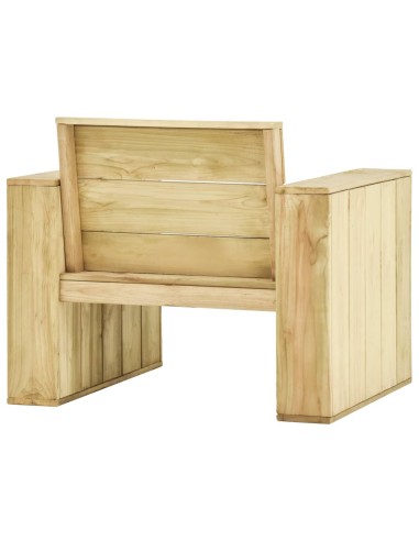 Градински столове, 2 бр, 89x76x76  см, импрегниран бор