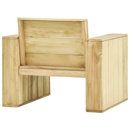 Градински столове, 2 бр, 89x76x76  см, импрегниран бор
