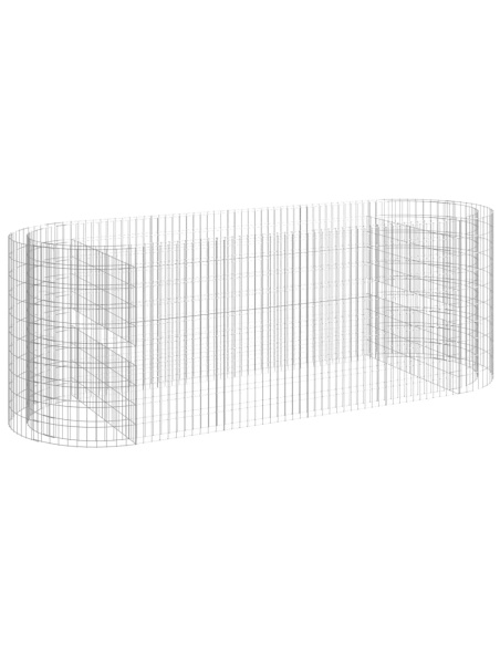 Габион повдигната леха, поцинковано желязо, 300x100x100 cм
