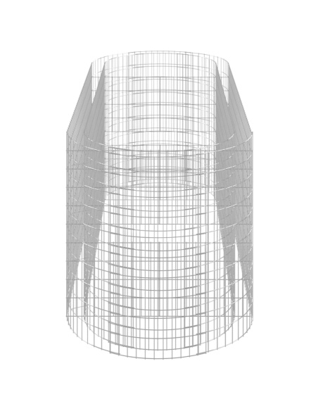 Габион повдигната леха, поцинковано желязо, 300x100x100 cм