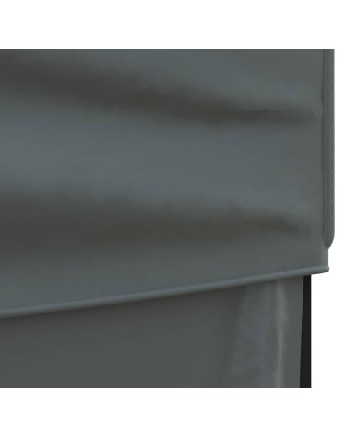 Сгъваема парти палатка със странични стени, антрацит, 3x6 м
