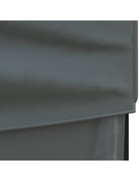 Сгъваема парти палатка със странични стени, антрацит, 3x6 м