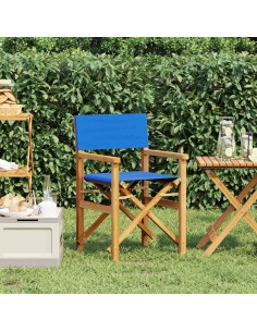 Сгъваем директорски стол Blue Solid Wood Teak