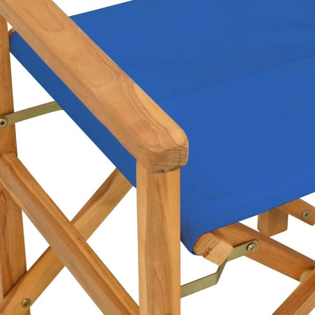 Сгъваем директорски стол Blue Solid Wood Teak