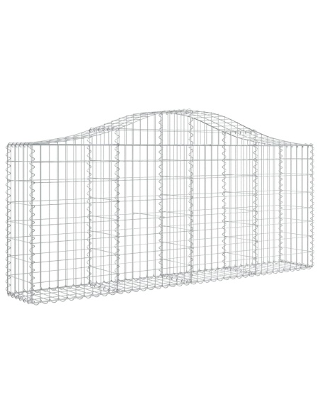 Дъговидна габионна кошница 200x30x80/100 см поцинковано желязо