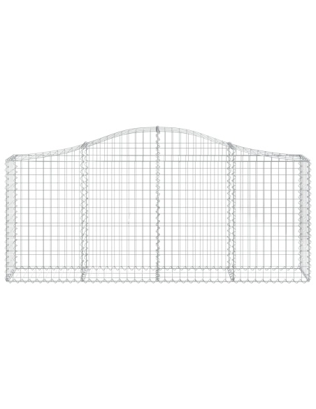 Дъговидна габионна кошница 200x30x80/100 см поцинковано желязо