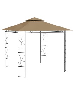Беседка, 3x3x2,7 м, таупе, 160 г/м²