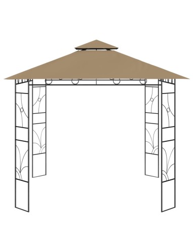 Беседка, 3x3x2,7 м, таупе, 160 г/м²