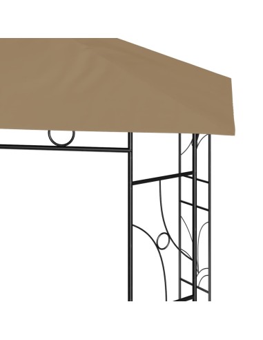 Беседка, 3x3x2,7 м, таупе, 160 г/м²