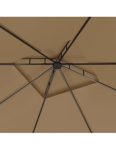 Беседка, 3x3x2,7 м, таупе, 160 г/м²