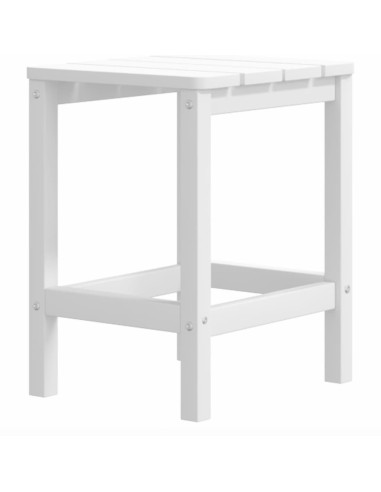 Градински столове "Адирондак" с табуретка и масичка, HDPE, бели