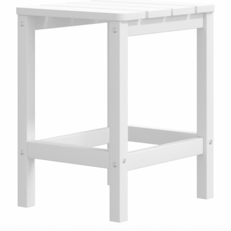 Градински столове "Адирондак" с табуретка и масичка, HDPE, бели