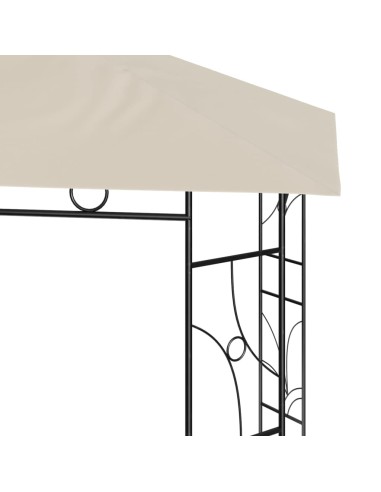 Беседка, 3x3x2,7 м, кремава, 160 г/м²