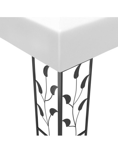 Шатра с LED светещи стрингове, 3х3 м, бяла