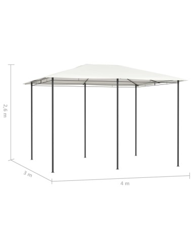 Шатра, 3x4x2,6 м, кремава, 160 г/м²