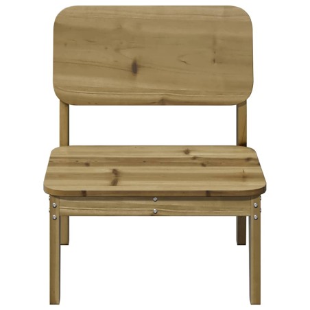 Градински столове 2 бр. 60x52,5x72 cm Импрегнирано дърво Бор