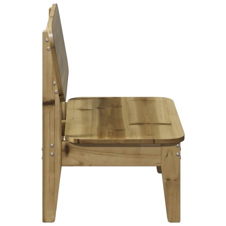 Градински столове 2 бр. 60x52,5x72 cm Импрегнирано дърво Бор