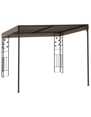 Шатра за стенен монтаж, 3x3x2,5 м, таупе