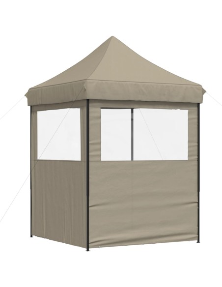 Сгъваема парти шатра pop-up с 2 странични стени таупе