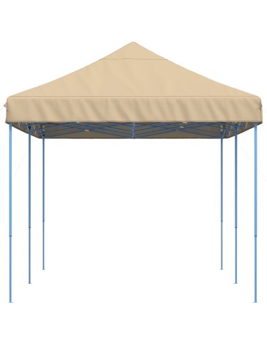 Сгъваема парти шатра, pop-up, бежова, 580x292x315 см